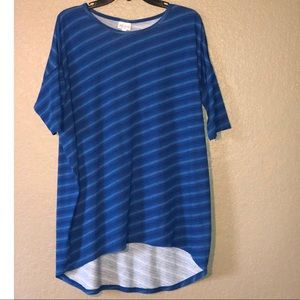 LulaRoe Blue Stripe Irma Tunic